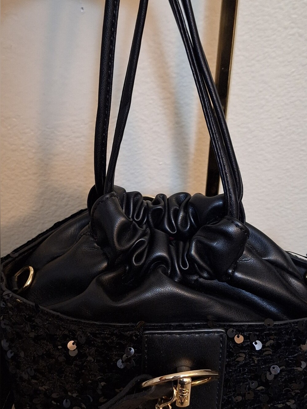 Badgley Mischka Sequence Bucket Bag - Picture 5 of 8